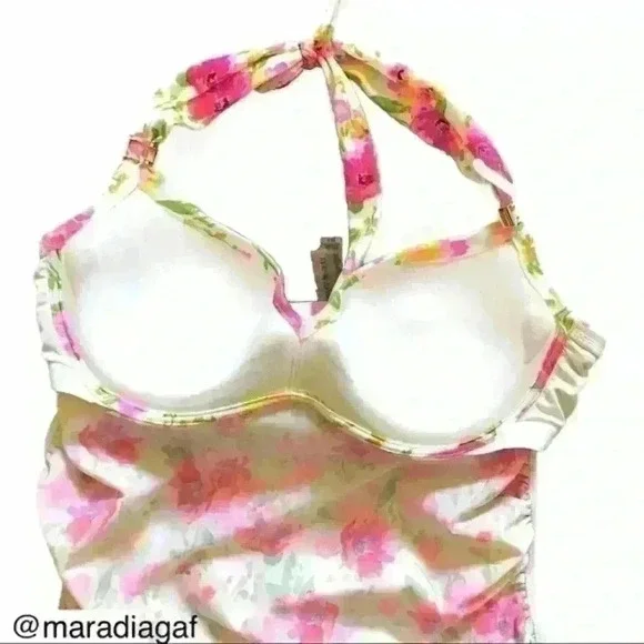 VICTORIA’S SECRET FLORAL SUIM TOP SIZE 32A - Picture 6 of 10